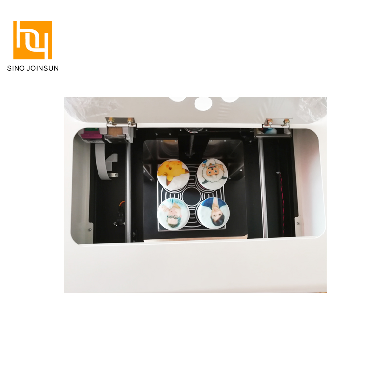 Porta digital y impresora de café 3D HY3423 con 4 tazas 